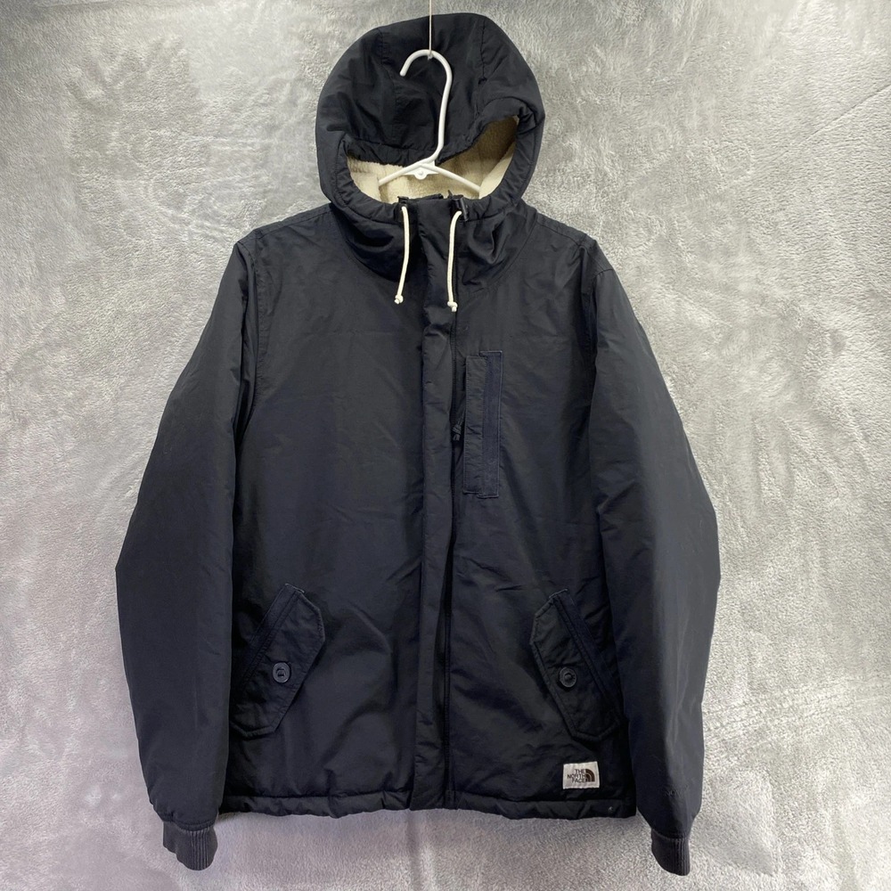 The North Face Men ThermoBall DryVent Mountain Parka Small Black Sherpa Free Shi